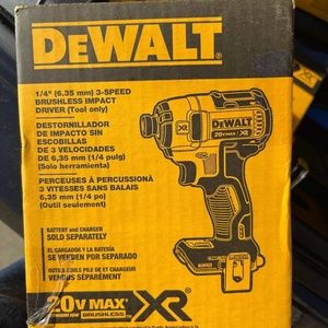 Dewalt 1/4”  3 speed brushless impact driver